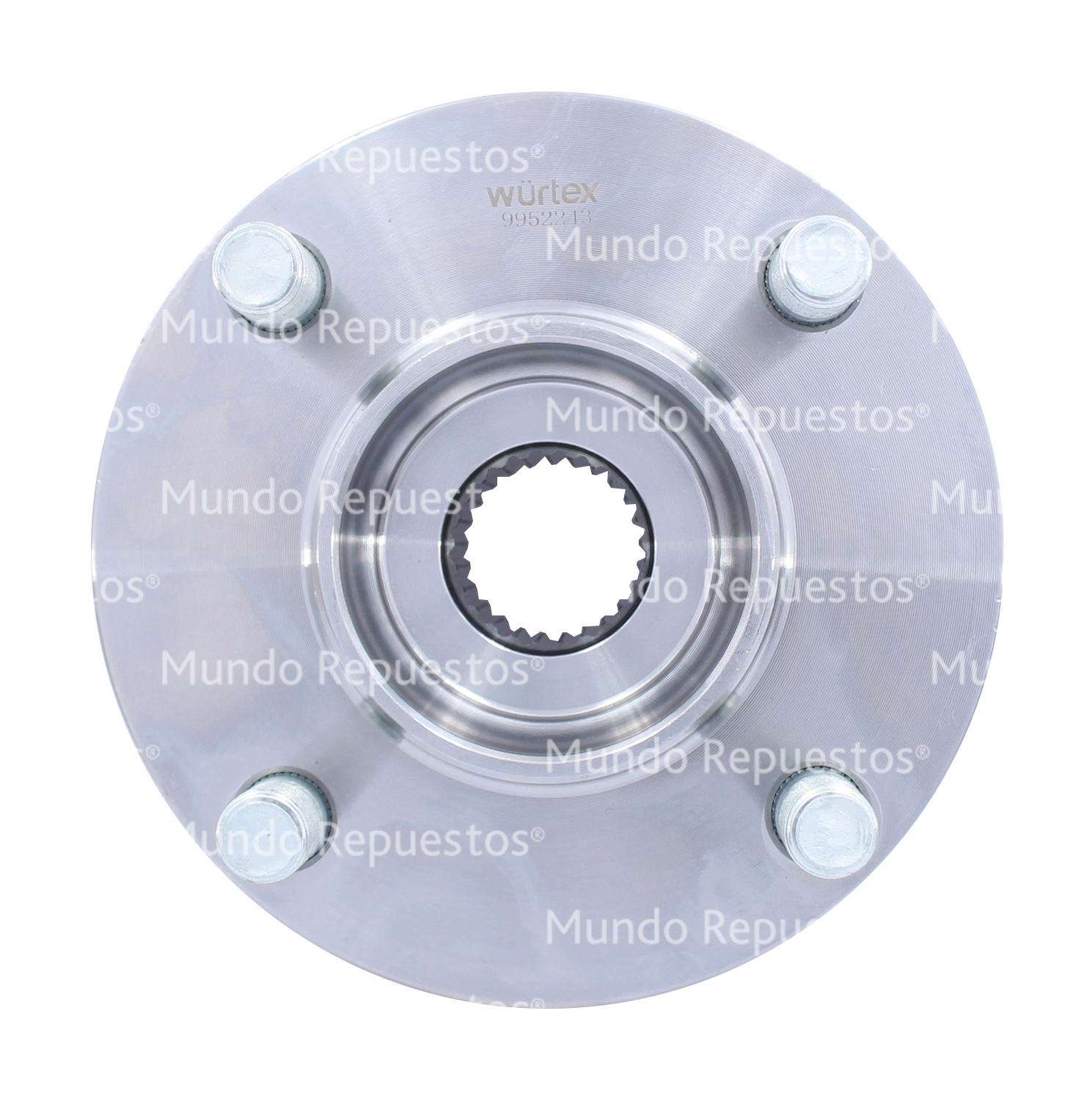 Maza rueda DELANTERA SIN RODAMIENTO 4 PERNOS marca Wurtex