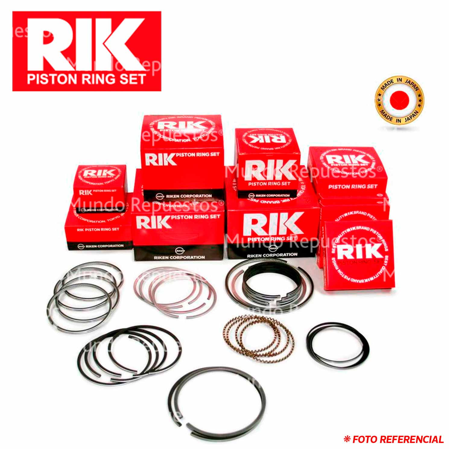 Anillo motor marca Rik disponible en Mundo Repuestos