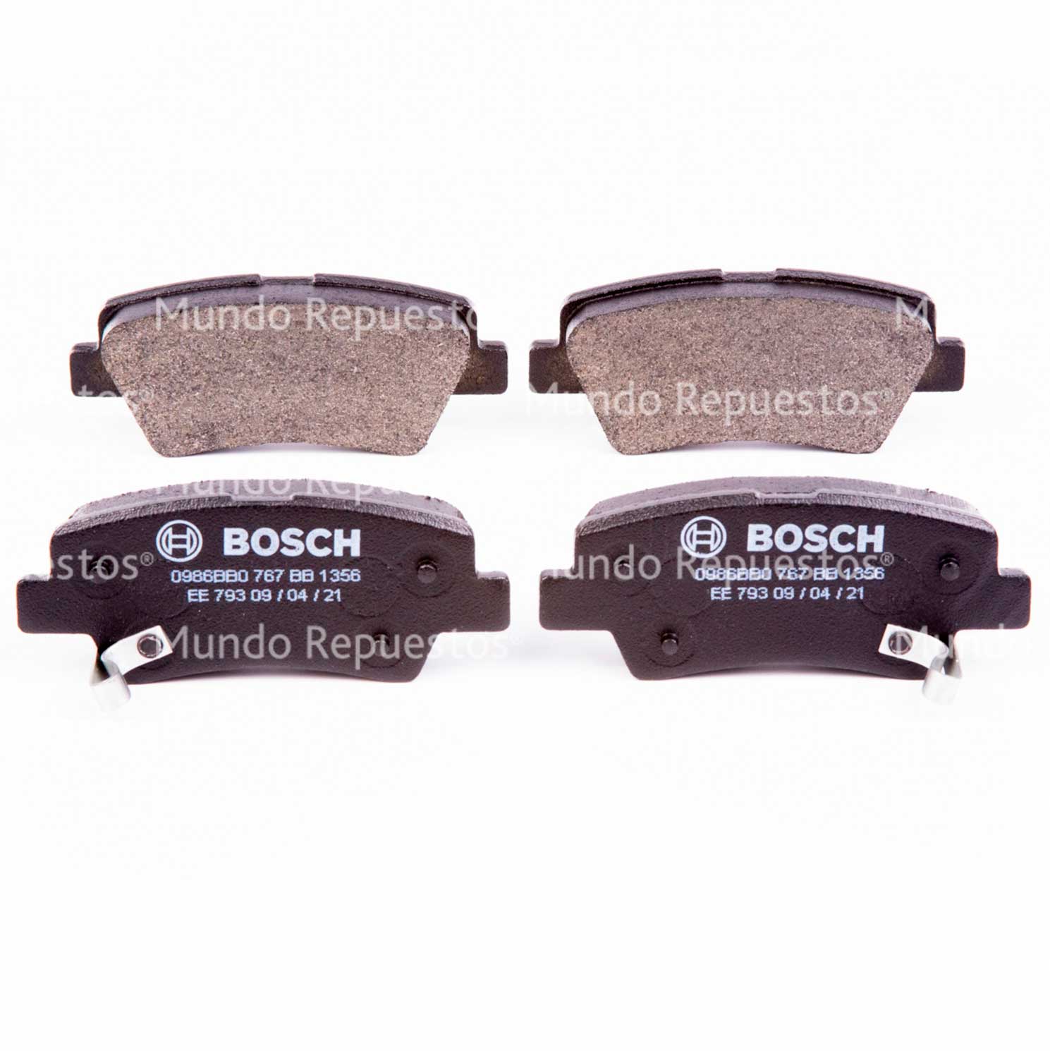 Juego pastillas freno marca Bosch disponible en Mundo Repuestos