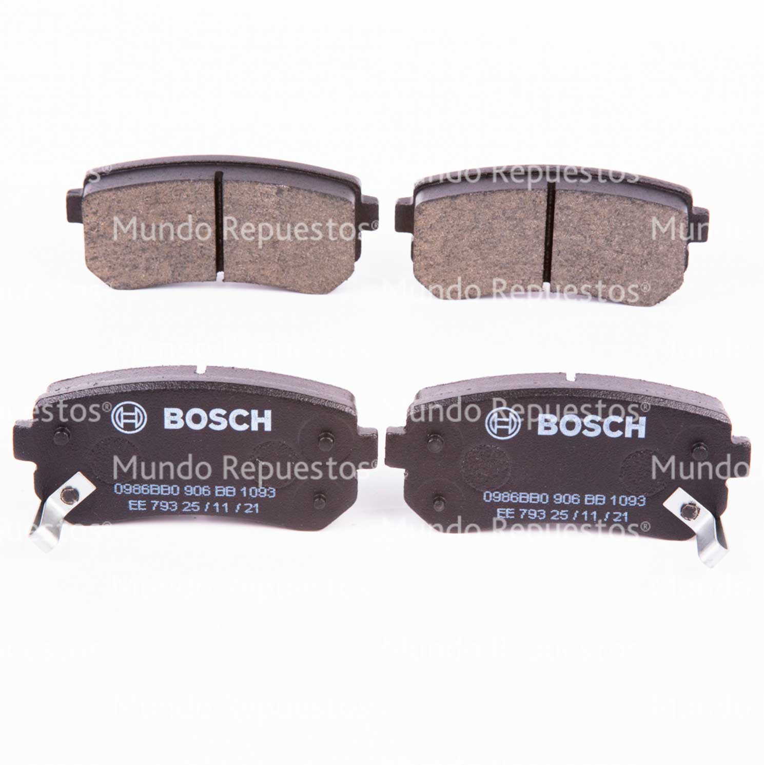 Juego pastillas freno marca Bosch disponible en Mundo Repuestos