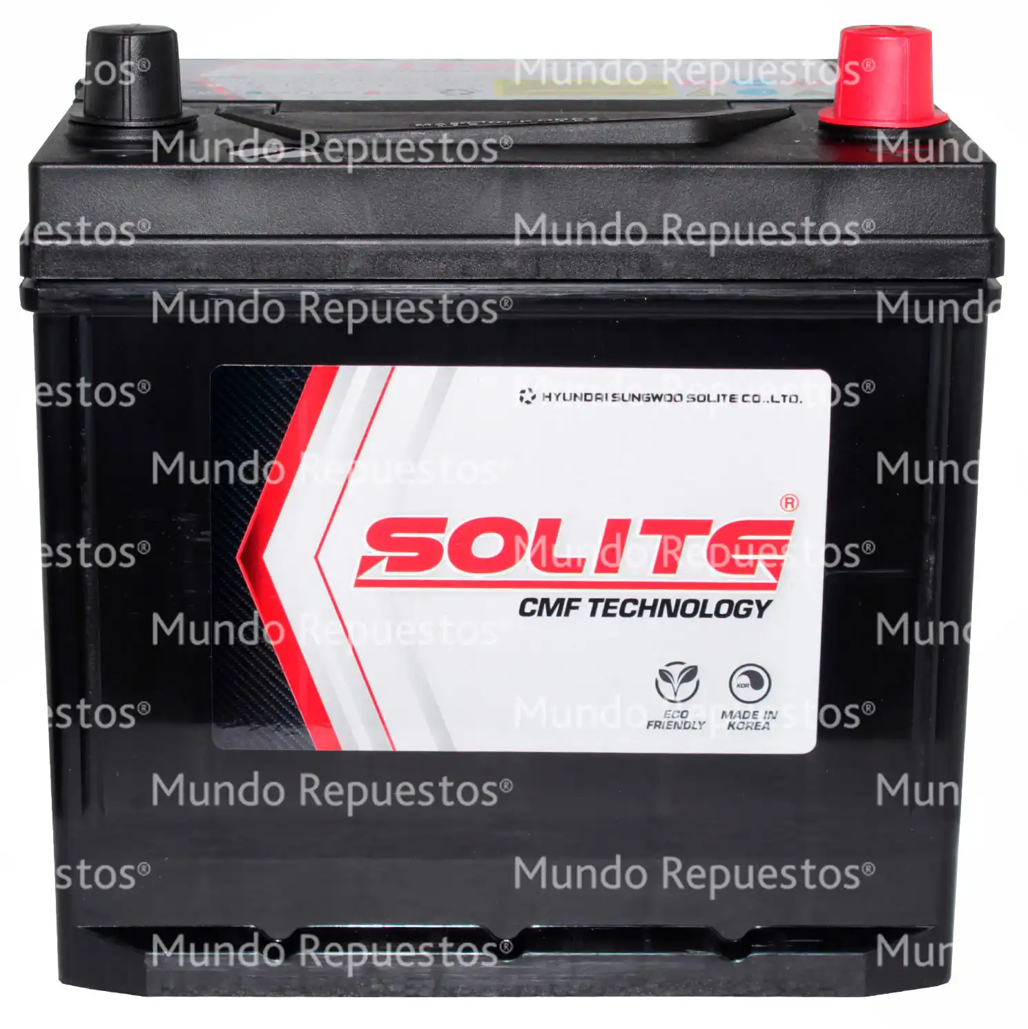 Batería para Auto de 50 Amperes marca Solite disponible en Mundo Repuestos