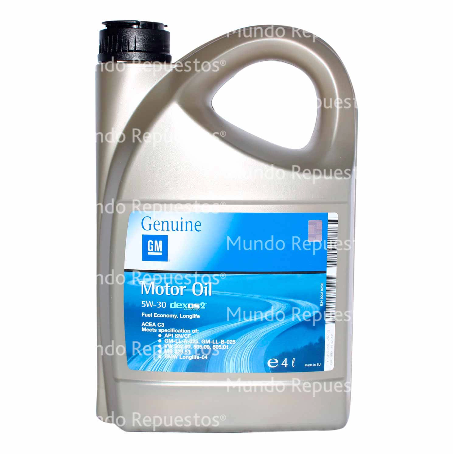 Aceite Motor 5W-30 marca Gm original disponible en Mundo Repuestos