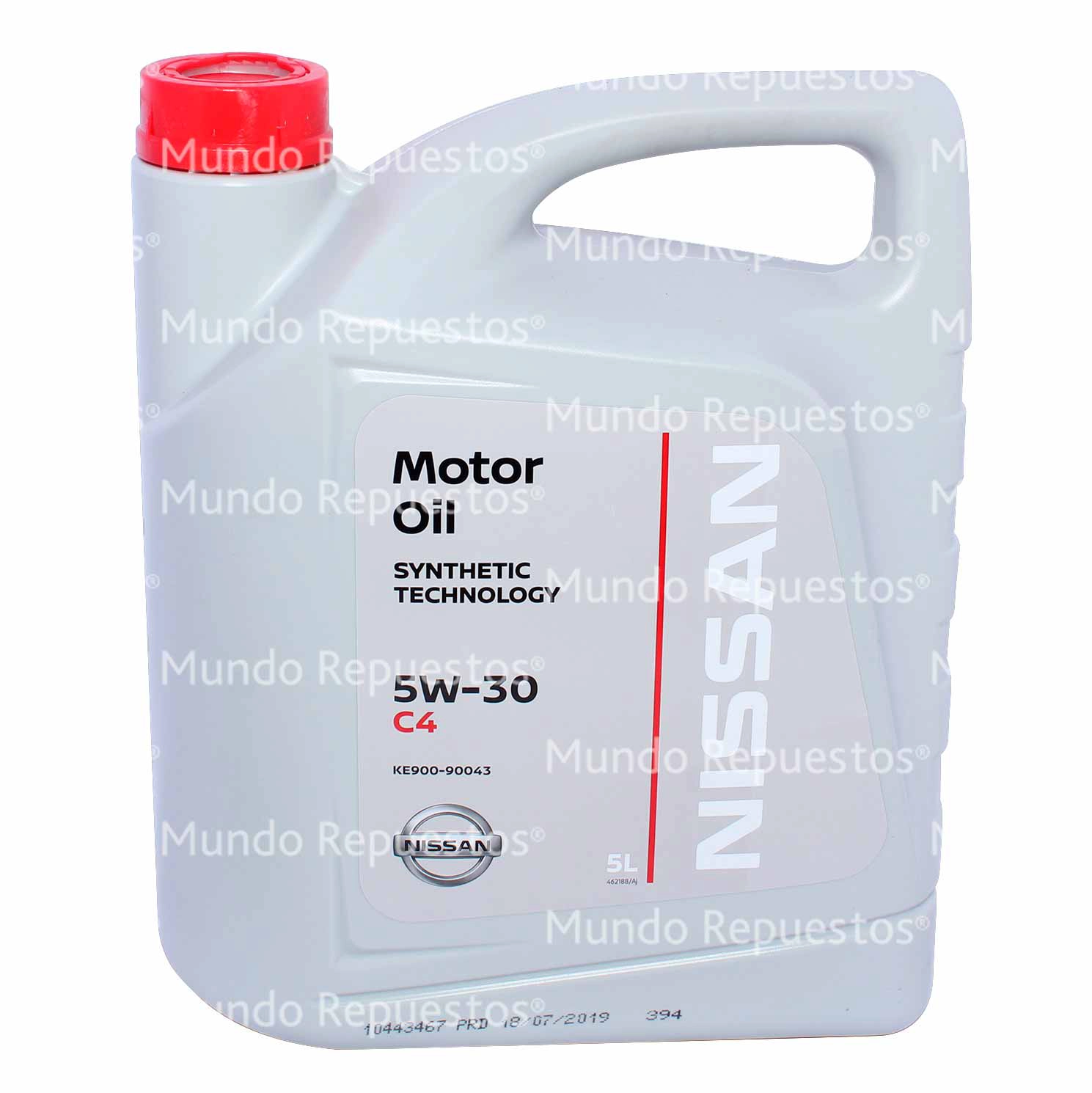 Aceite Motor 5W-30 marca Nissan disponible en Mundo Repuestos