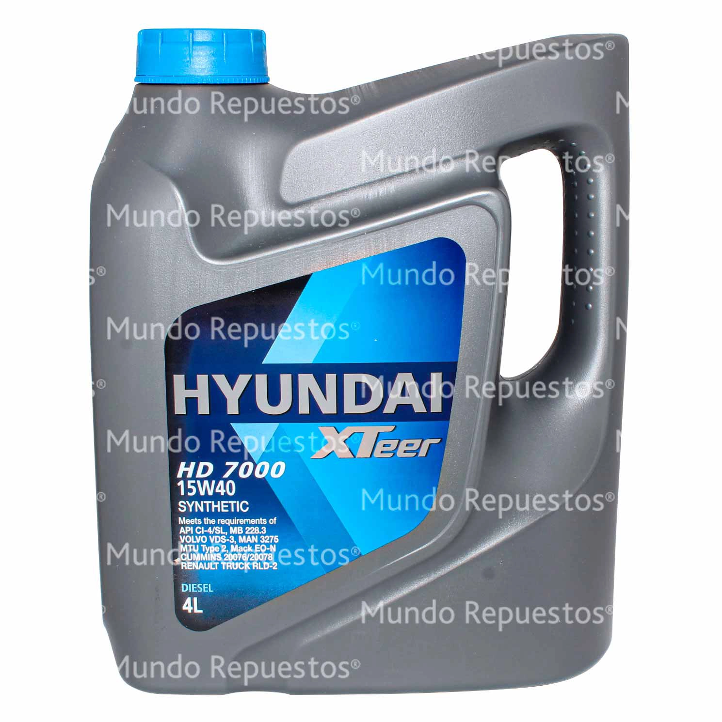 Aceite marca Hyundai xteer disponible en Mundo Repuestos