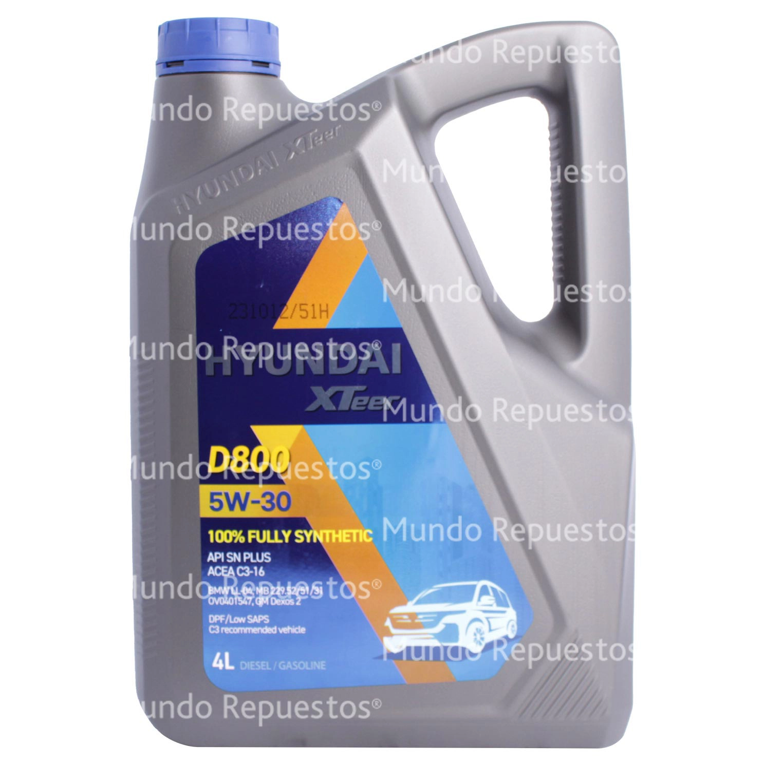 Aceite Motor 5W-30 marca Hyundai xteer disponible en Mundo Repuestos