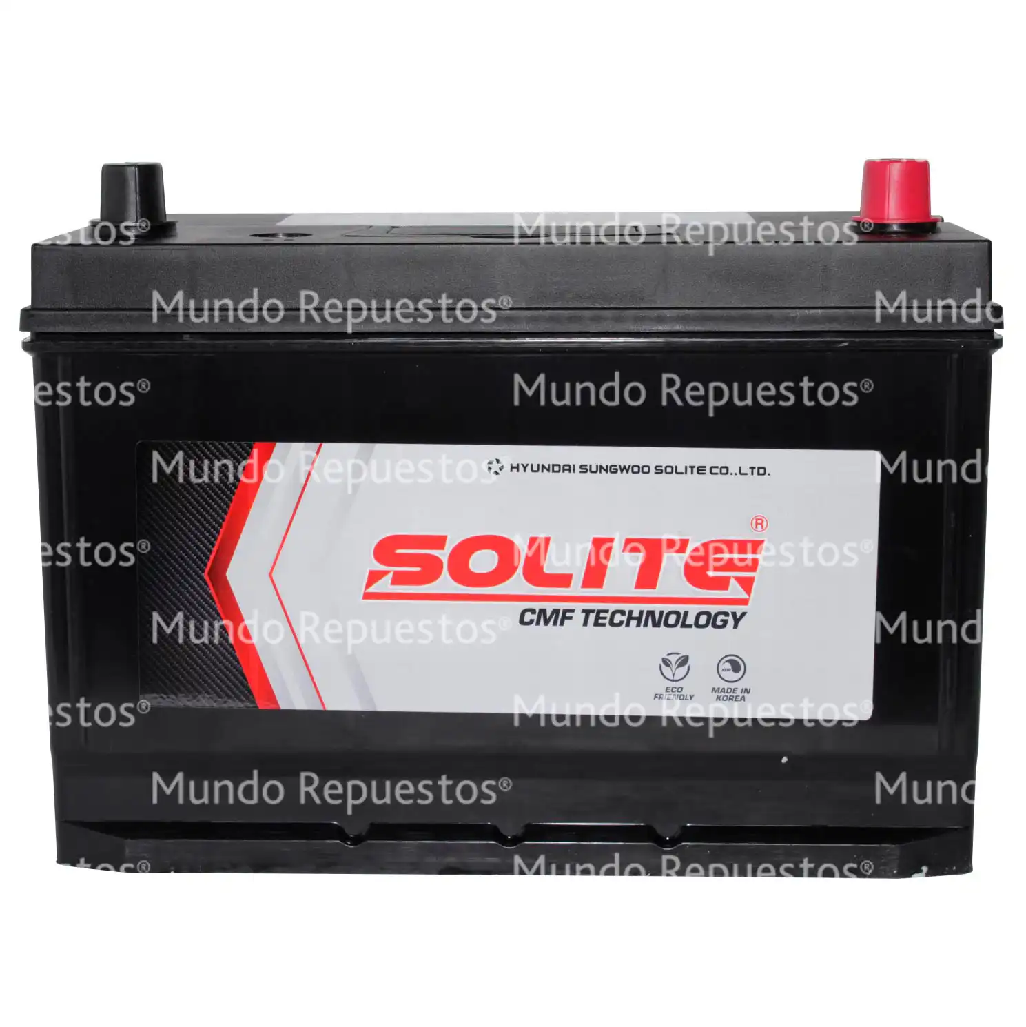 Batería para Auto de 90 Amperes marca Solite disponible en Mundo Repuestos