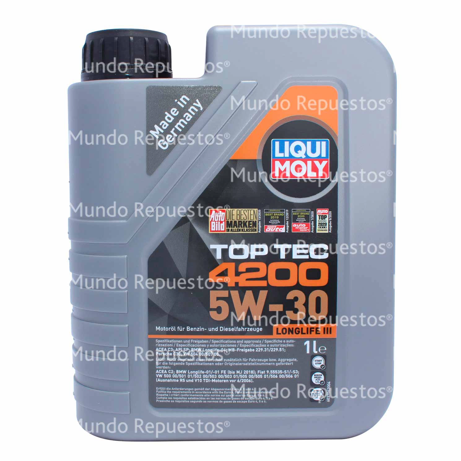 Aceite marca Liqui moly disponible en Mundo Repuestos