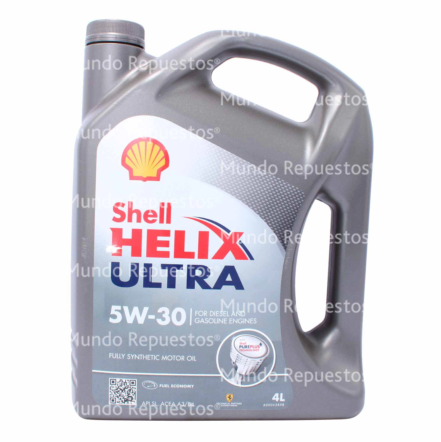 Aceite Motor 5W-30 marca Shell disponible en Mundo Repuestos