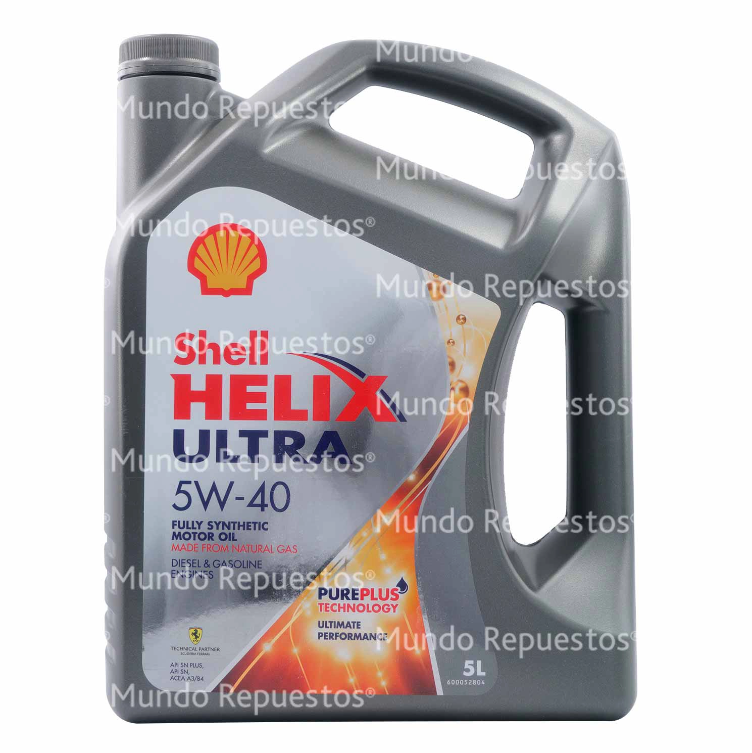 Aceite Motor 5W-40 marca Shell disponible en Mundo Repuestos