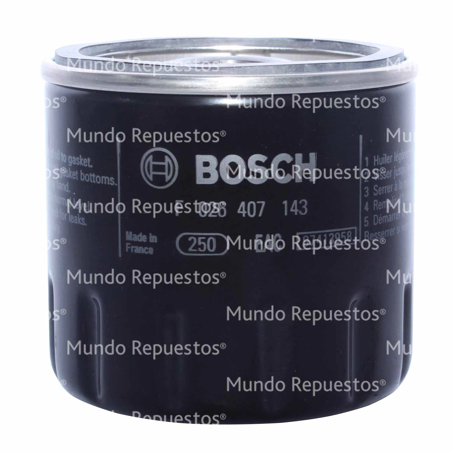 Filtro aceite marca Bosch disponible en Mundo Repuestos