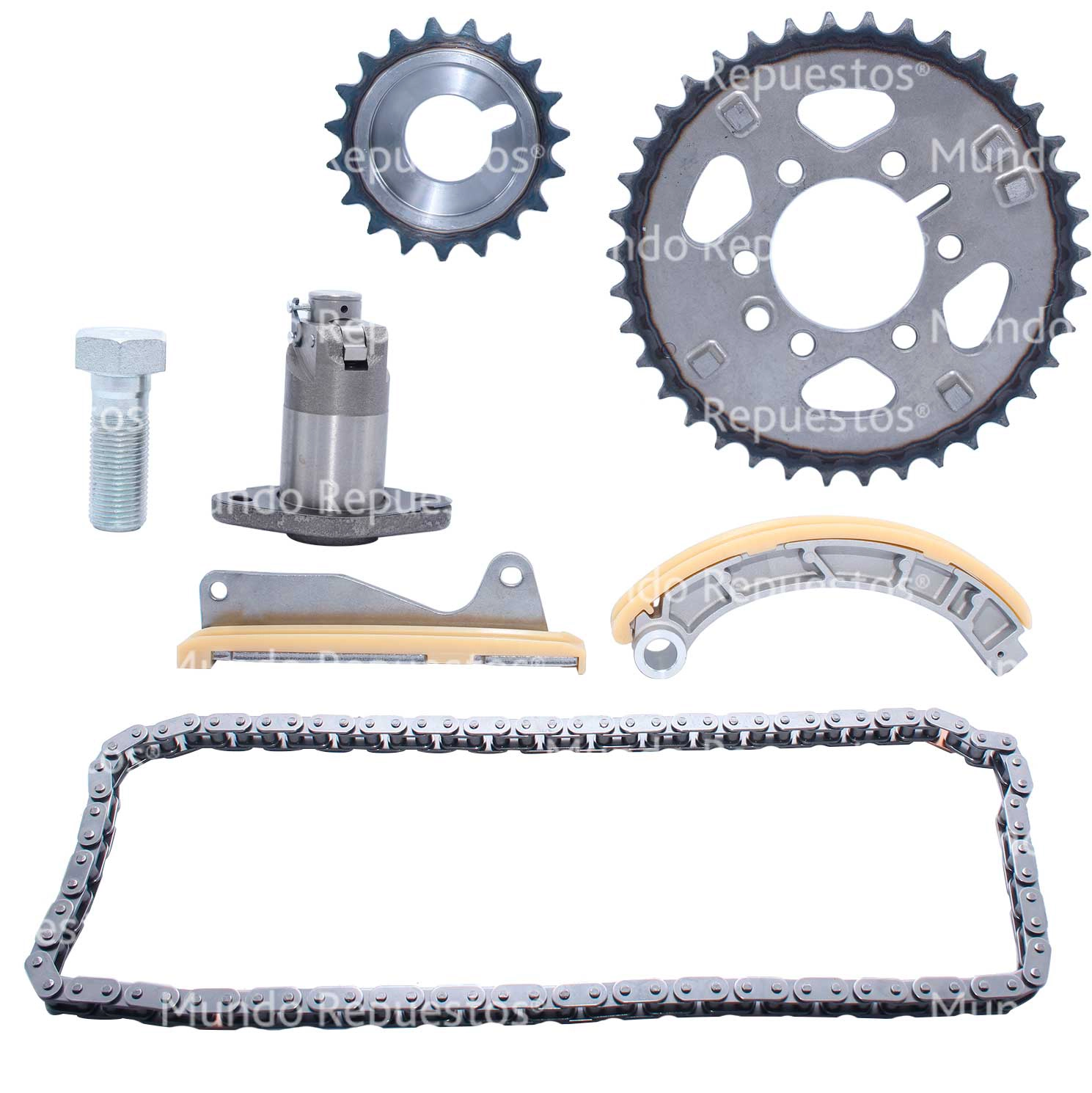 Kit Distribución cadena 6 piezas con piñón 88 eslabones