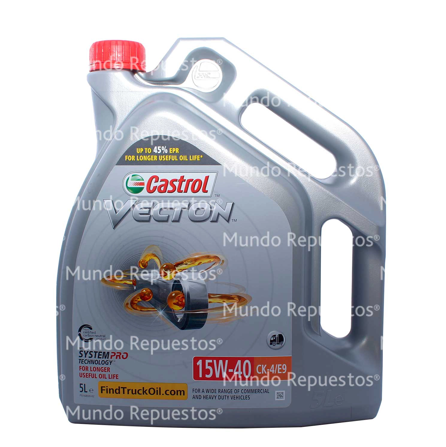 Aceite marca Castrol disponible en Mundo Repuestos