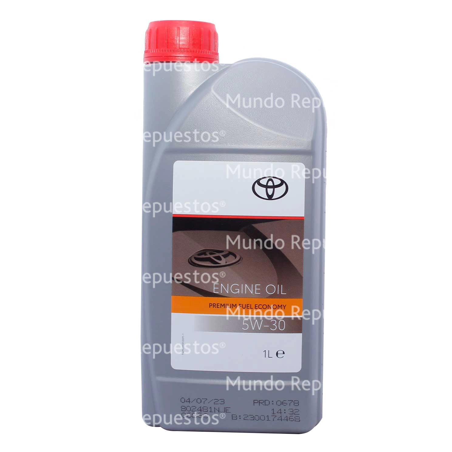 Aceite Motor 5W-30 marca Toyota original disponible en Mundo Repuestos