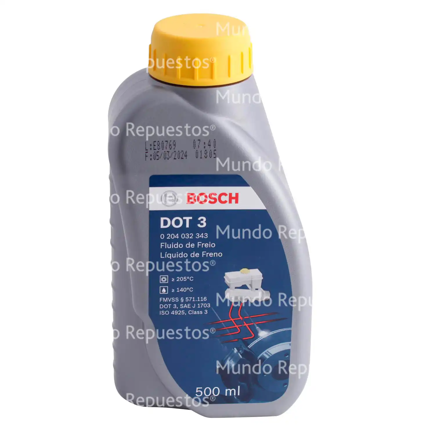 Líquido de Frenos DOT 3 500 ML