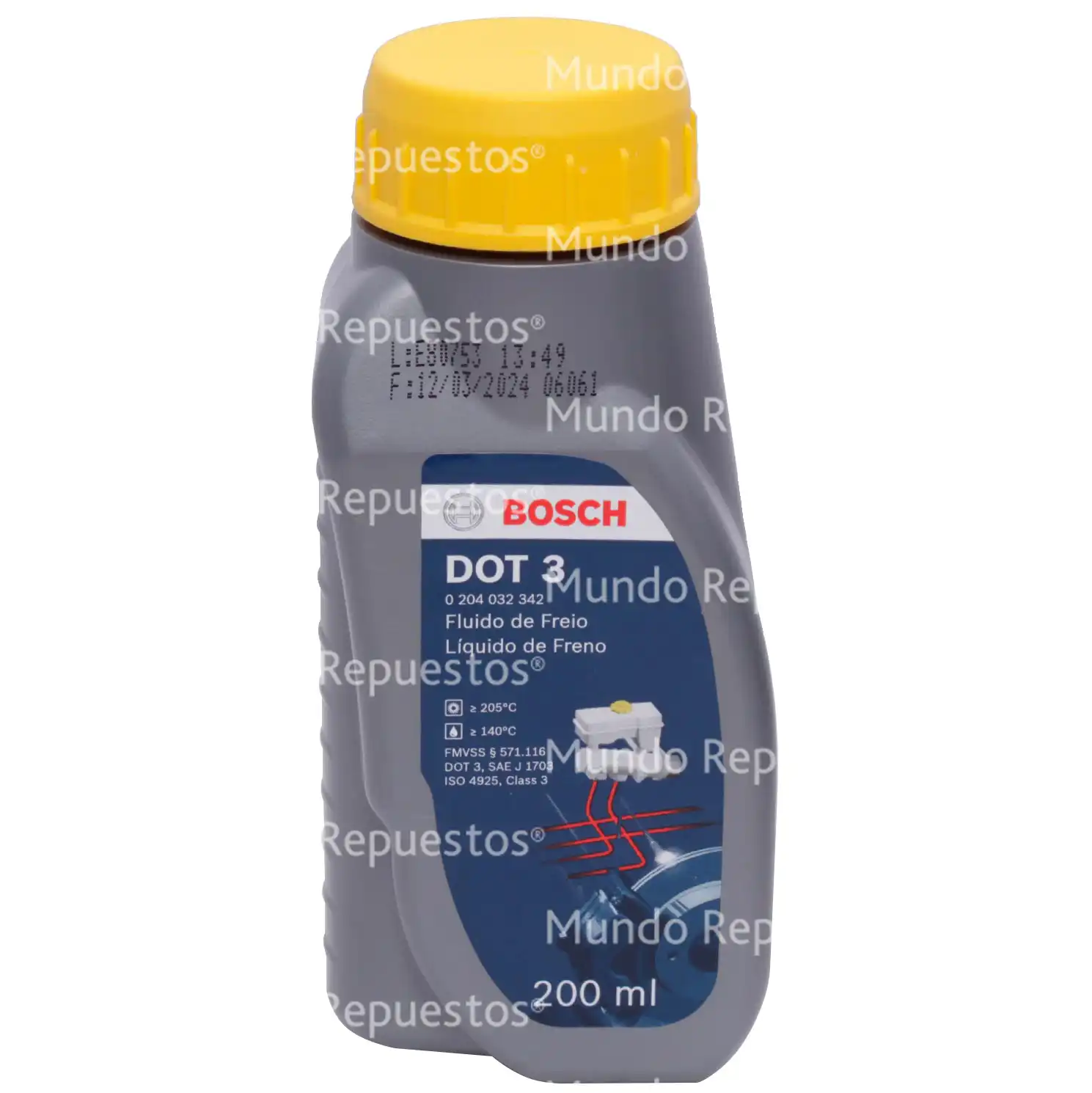 Líquido de Frenos DOT 3 200 ML