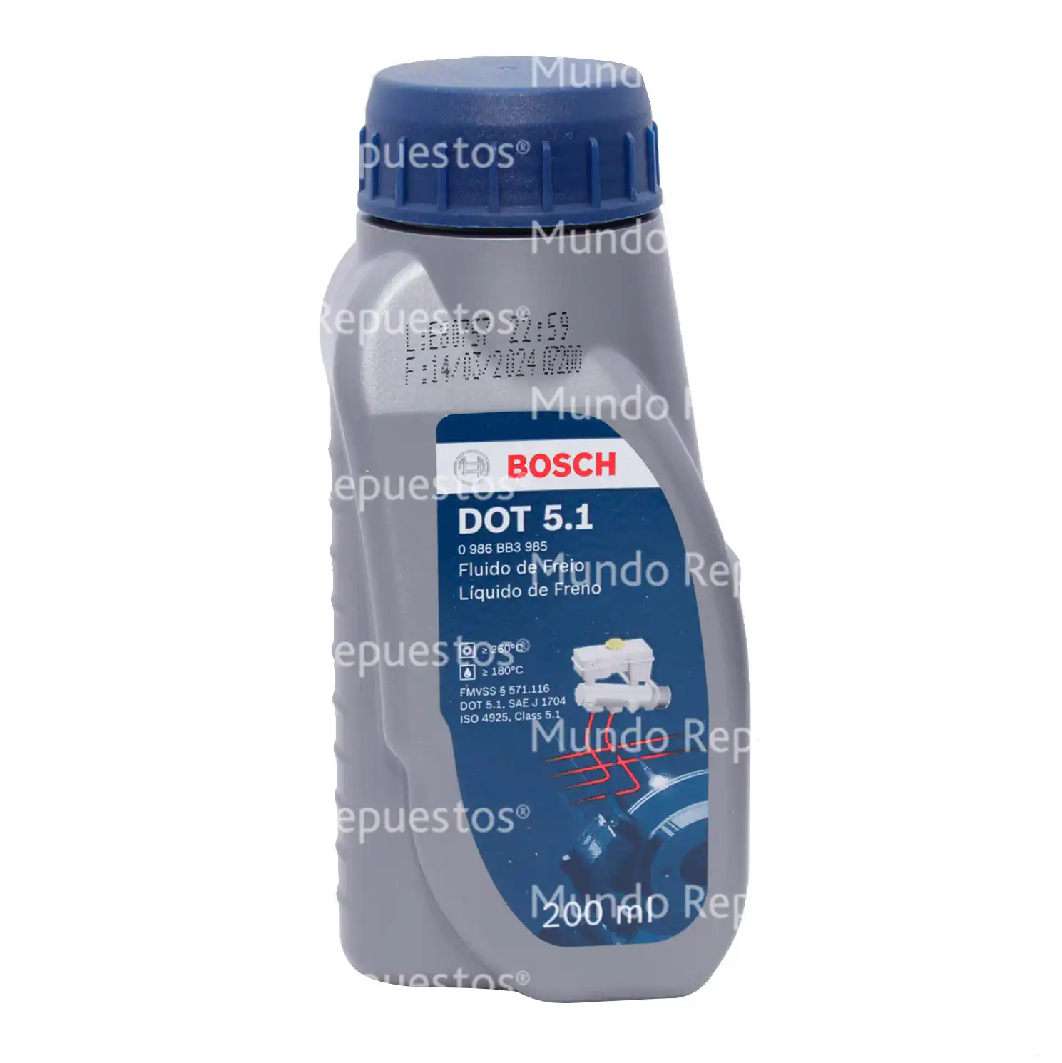 Líquido de Frenos DOT 5.1 200 ML