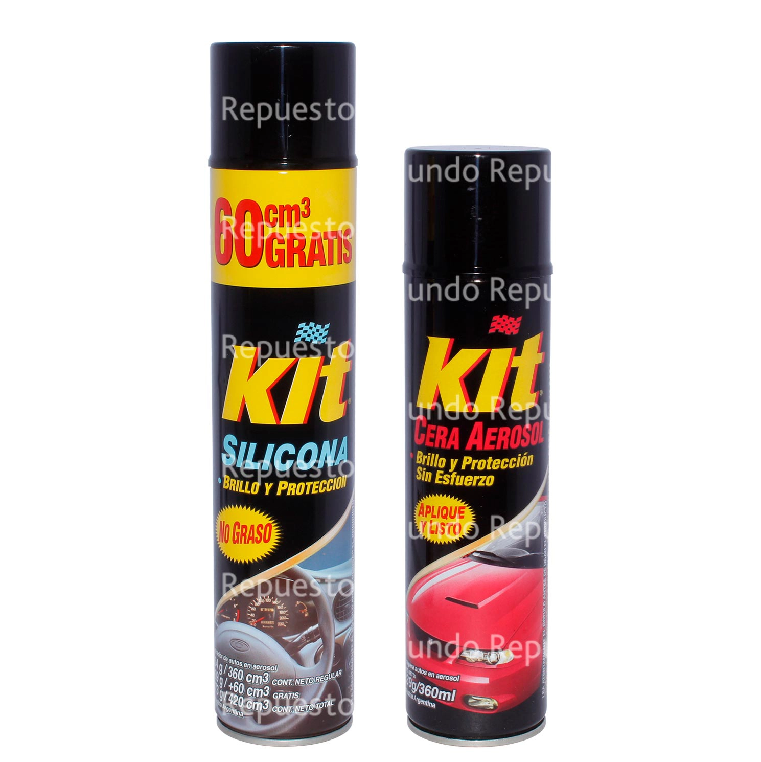 Pack Silicona y Cera en Aerosol
