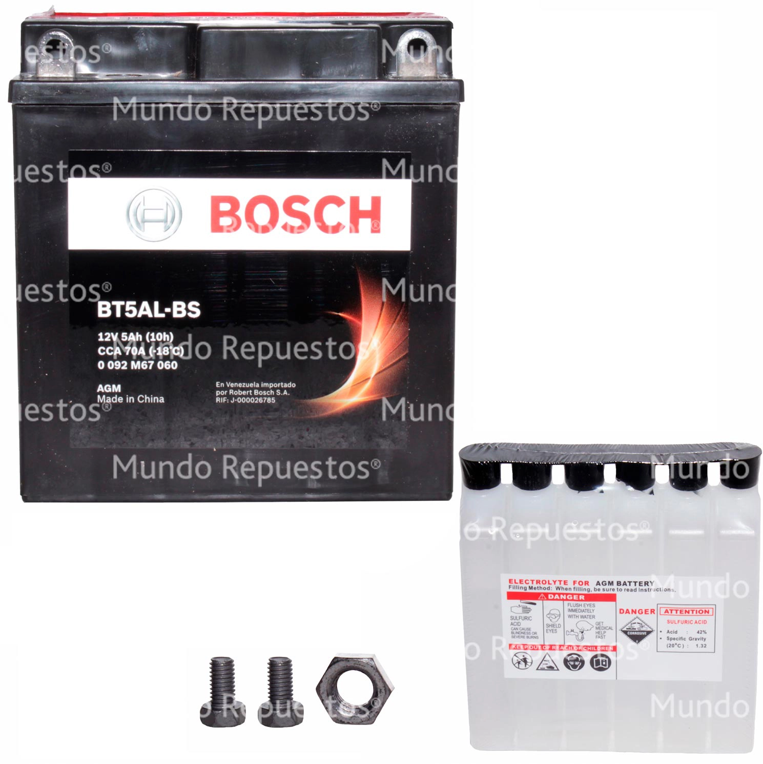 Batería para Auto de 5 Amperes