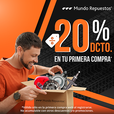 20% de descuento en tu primera compra - Mundo Repuestos